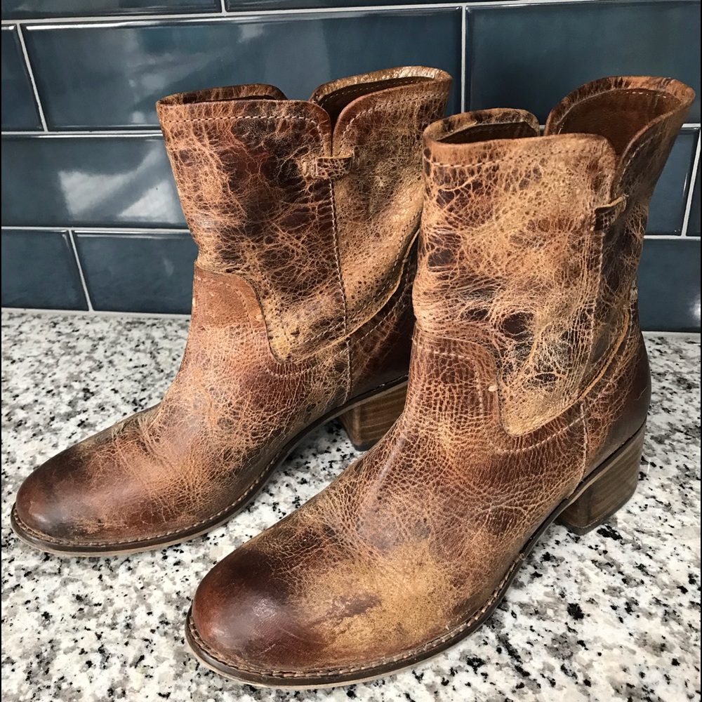 Diba True Womens Tan Western Vibe Leather Boot 8